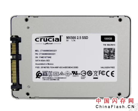 美光MX500系列SSD：64层3D TLC NAND闪存，性价比高