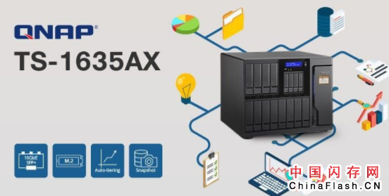 威联通推出新一代16硬盘槽TS-1635AX NAS